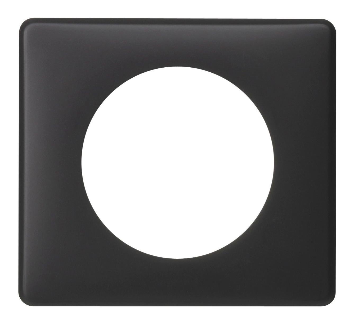 Plaque simple Unica Déco Subtile, SCHNEIDER ELECTRIC, blanc liseré