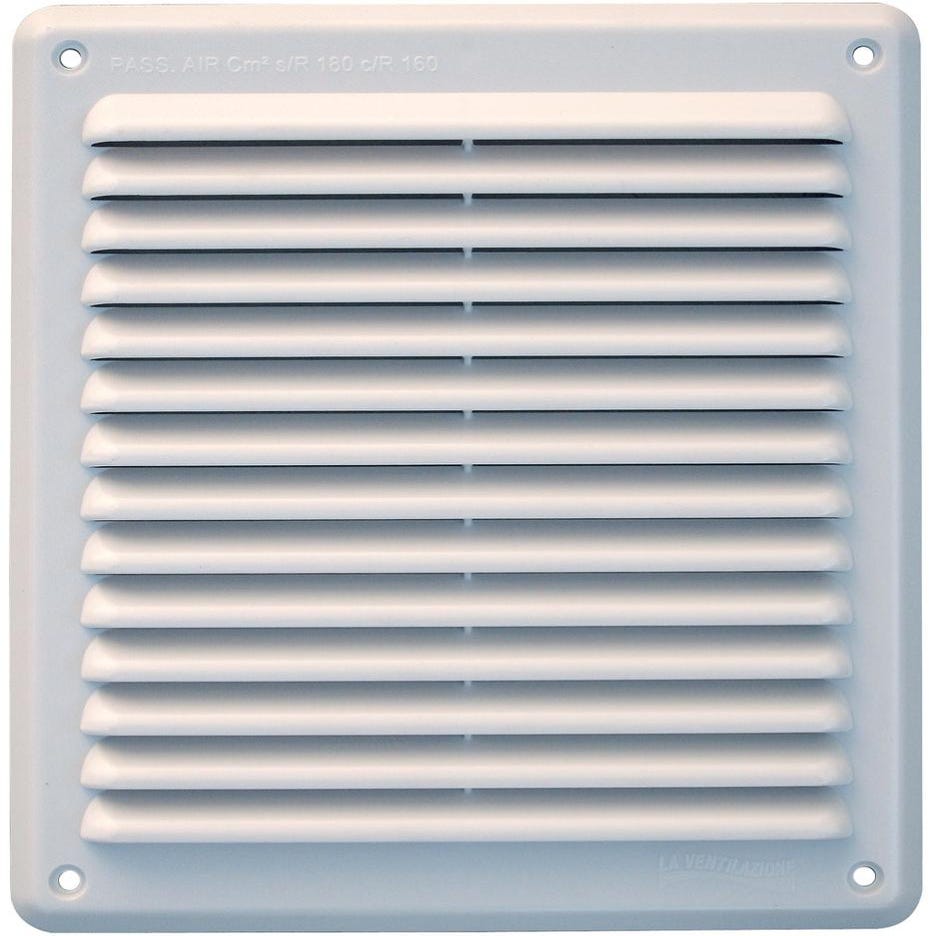 Grille de ventilation carrée pvc l.20.4 x L.23 cm FIRST PLAST