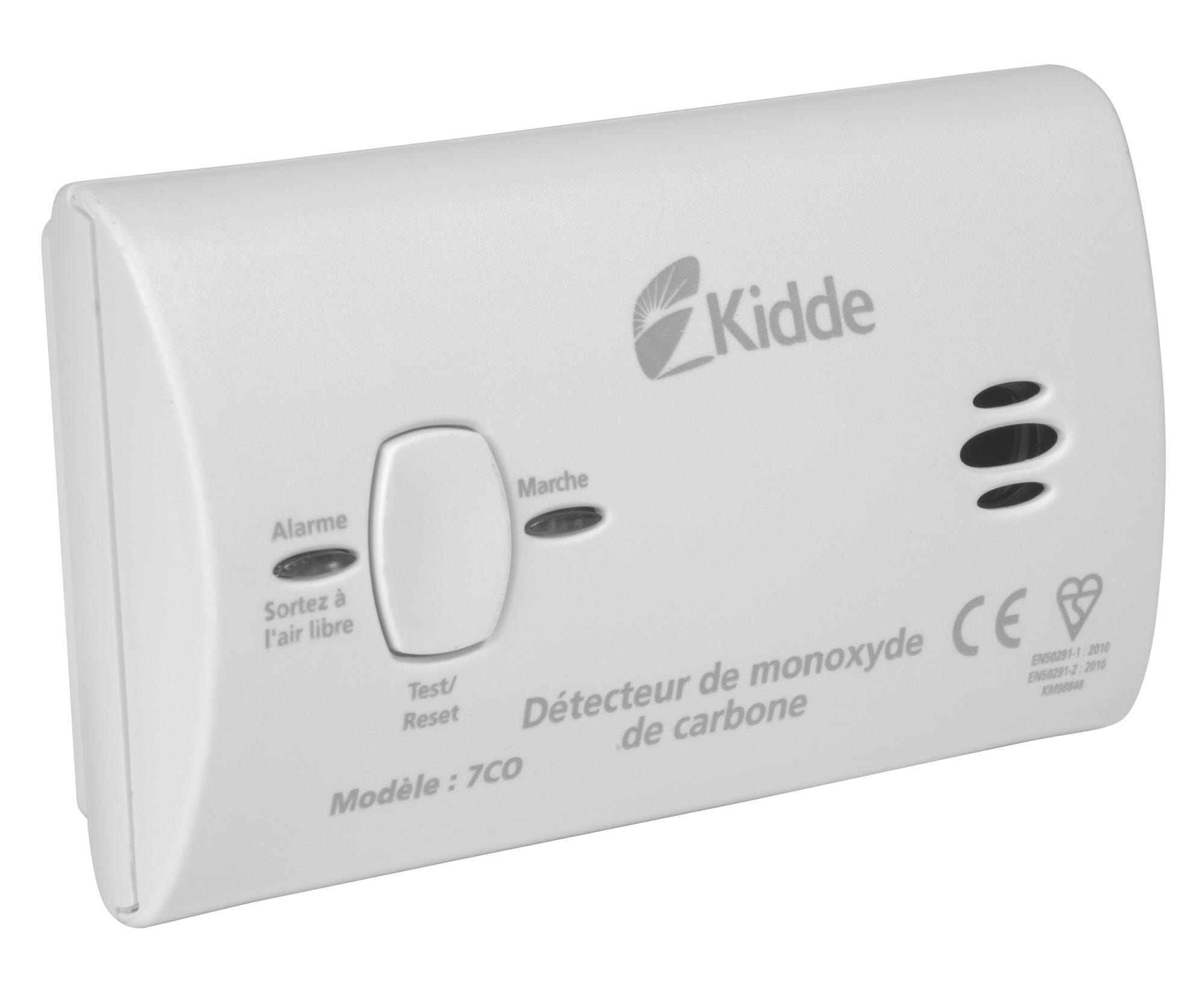 Détecteur de monoxyde de carbone KIDDE 7co-k798, 1 an