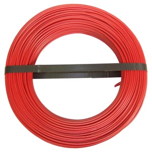 Fil électrique plat rouge noir 2 fils 1.5 mm² longueur de 1m
