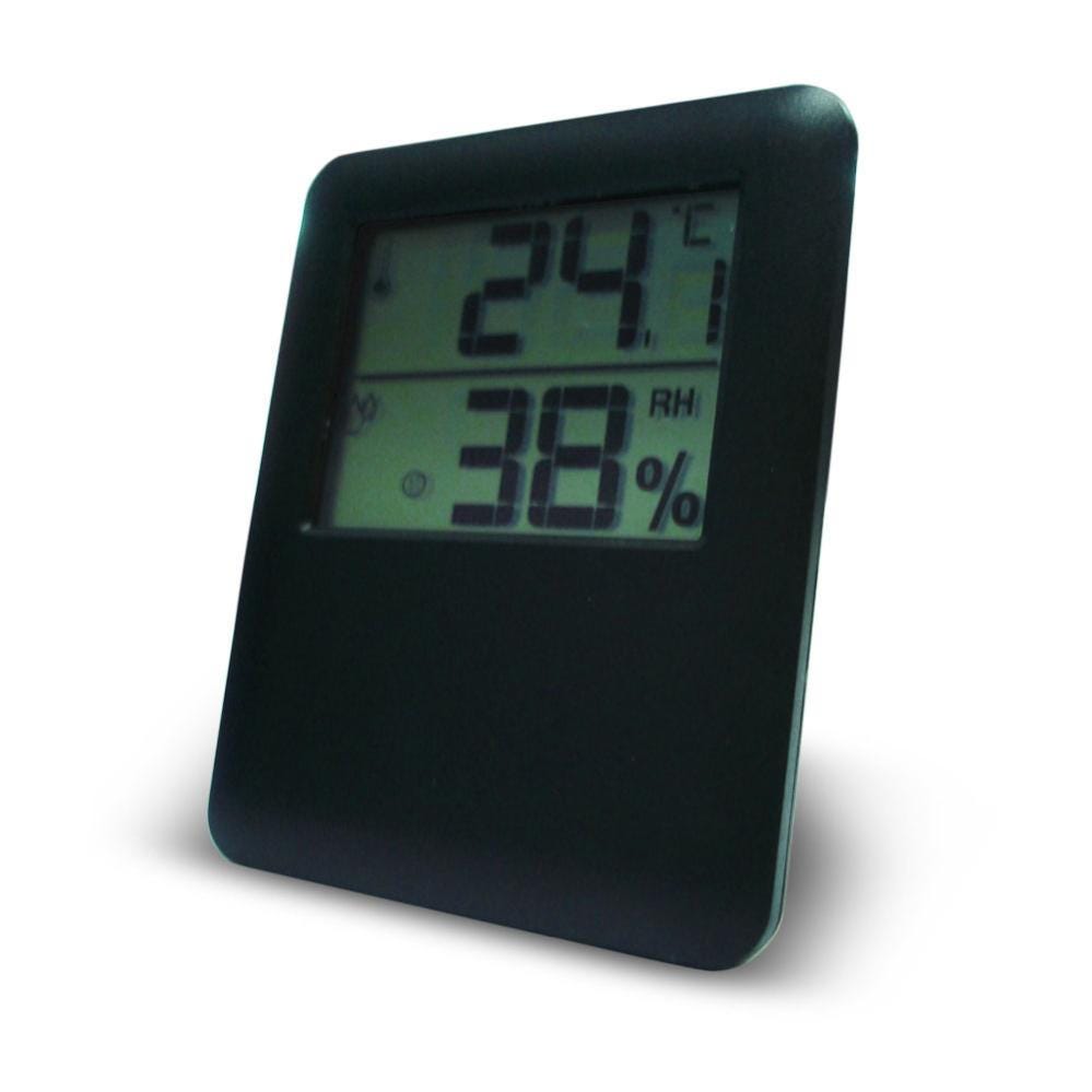 Thermometre Interieur Hygrometre Thermomètre Digital Fiable avec Grand  Ecran Tactile, pour Chambre Maison Bureau noir 