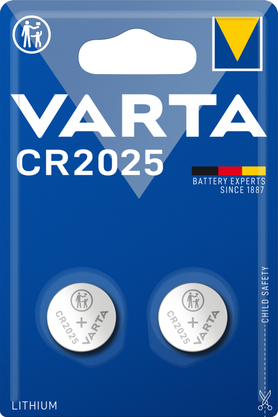 par exemple pour diverses applications intelligentes Varta Power on Demand CR2025 Lot de 10 piles bouton au lithium 3 V flexible et puissant pour les consommateurs finaux mobiles Smart 
