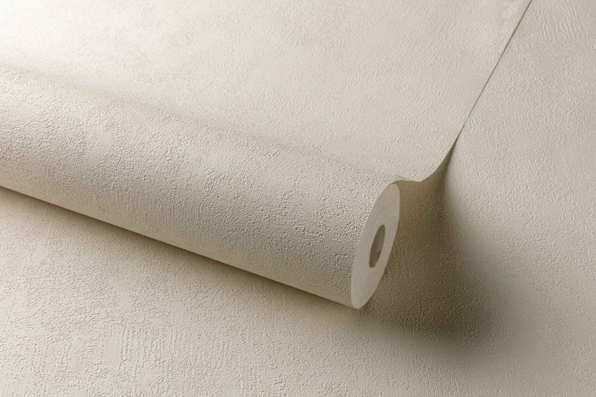 Papier peint intissé Béton mat INSPIRE blanc calcaire n°4 Leroy Merlin