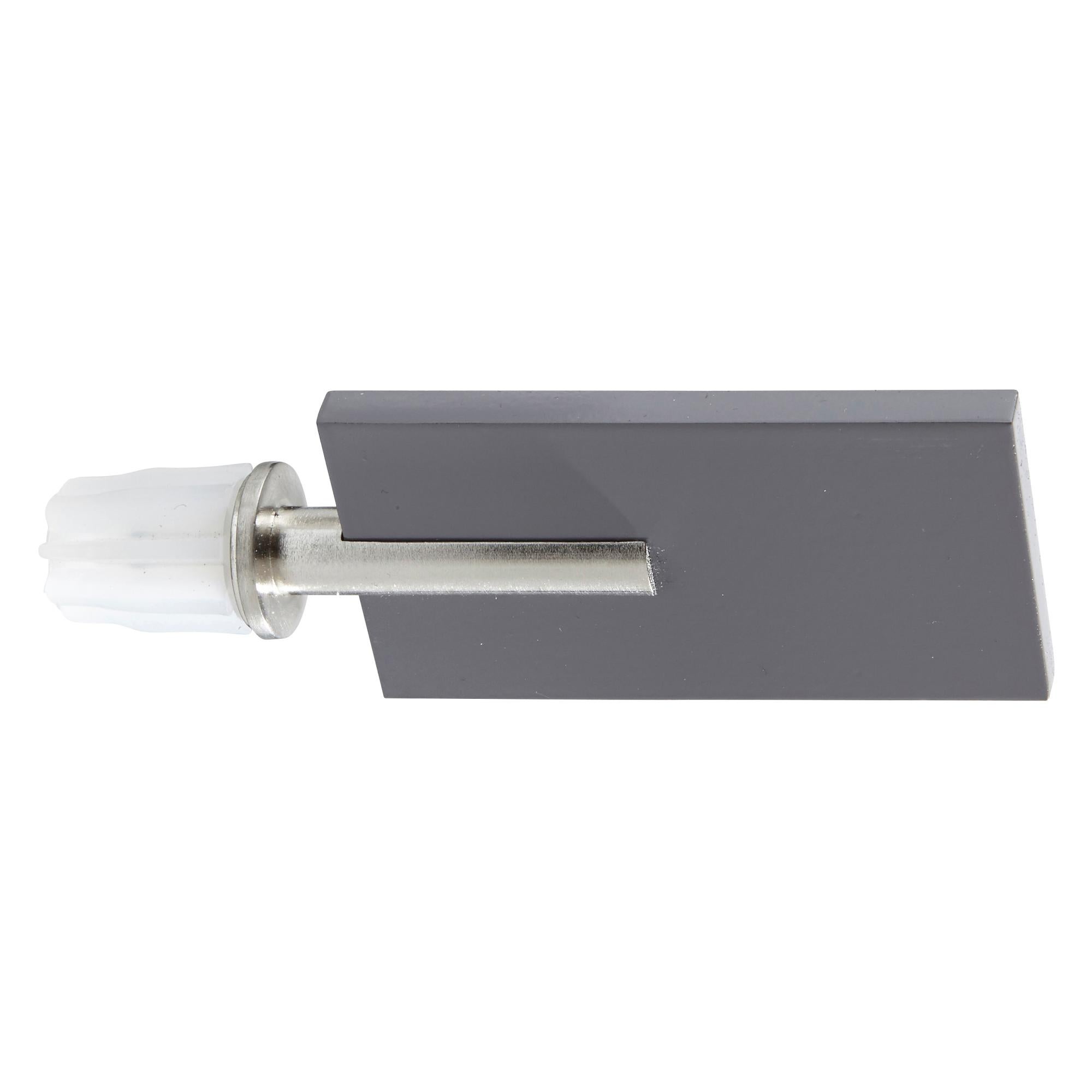 Lot de 2 embouts INSPIRE, blanc mat, pour tringle à rideau Diam.20 mm