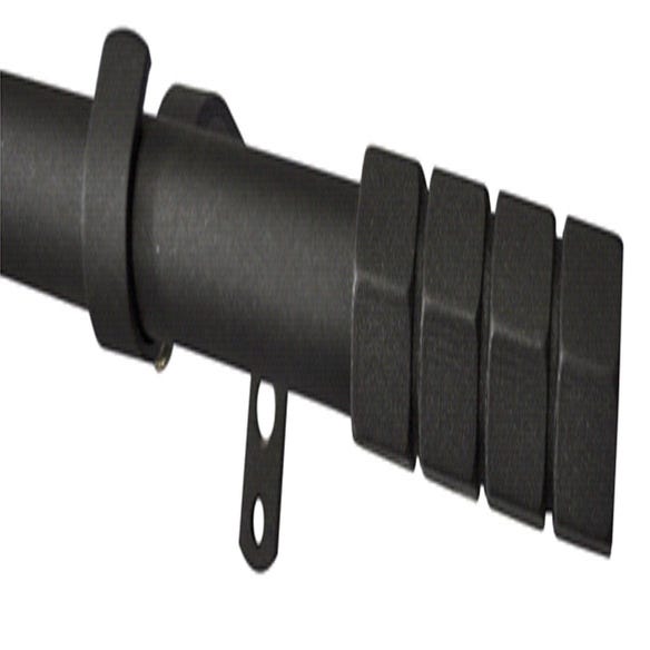 Tringle extensible angle incurvé noir mat Ø 19-16mm - Materiel de  décoration et Fournitures de Tapissier