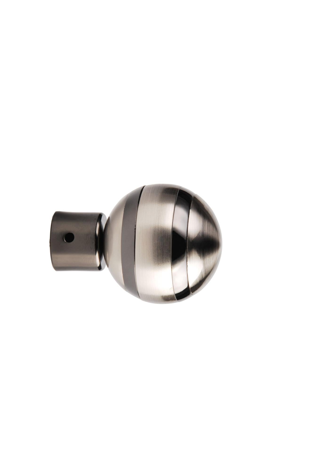 Lot De 2 Embouts Pour Tringle À Rideaux - Diamètre : 28 Mm - Noir