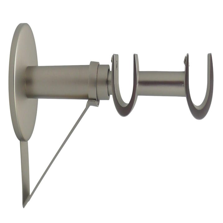 Tringle à rideau nickel Kali, L.120 - 210 cm, diam.20 mm, INSPIRE