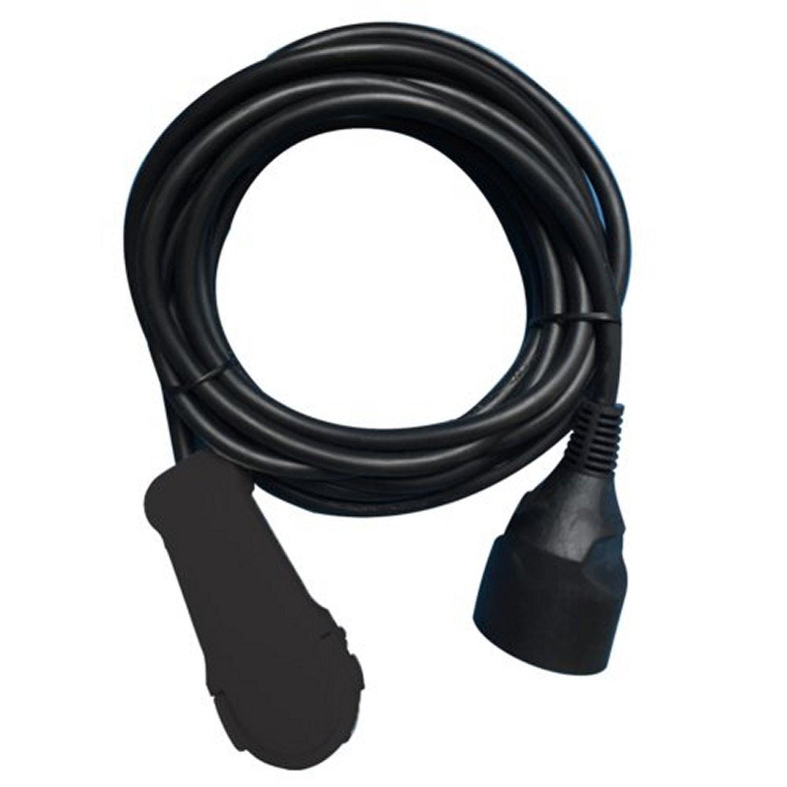 Rallonge Easy Connect fil noir 1 m