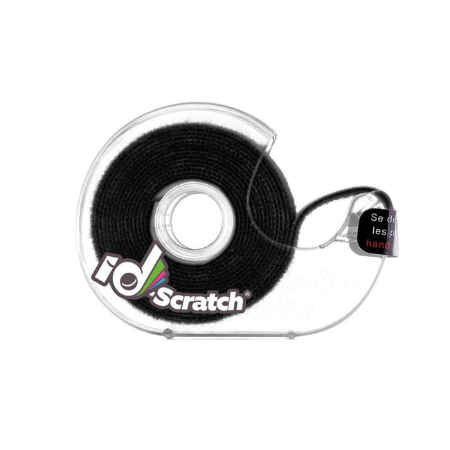 Bande auto-agrippante noire ID-SCRATCH L.2000 x l.20 mm