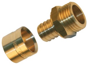 Vanne PER à glissement - écrou 1/2 - PER 16 mm - PBTUB VANP216