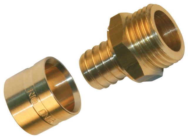 Raccord - SOMATHERM - PER mâle fixe 16mm - A glissement - Laiton