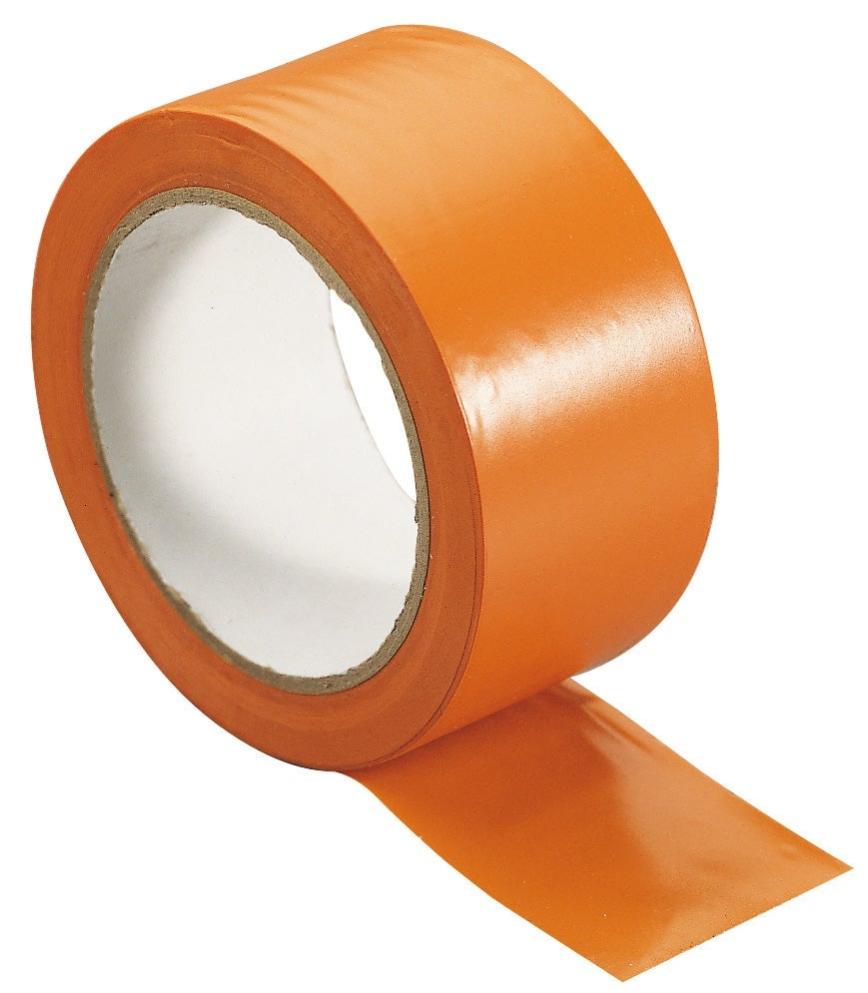 Ruban d'avertissement fragile 50 mm x 66 m (6 rouleaux) - orange
