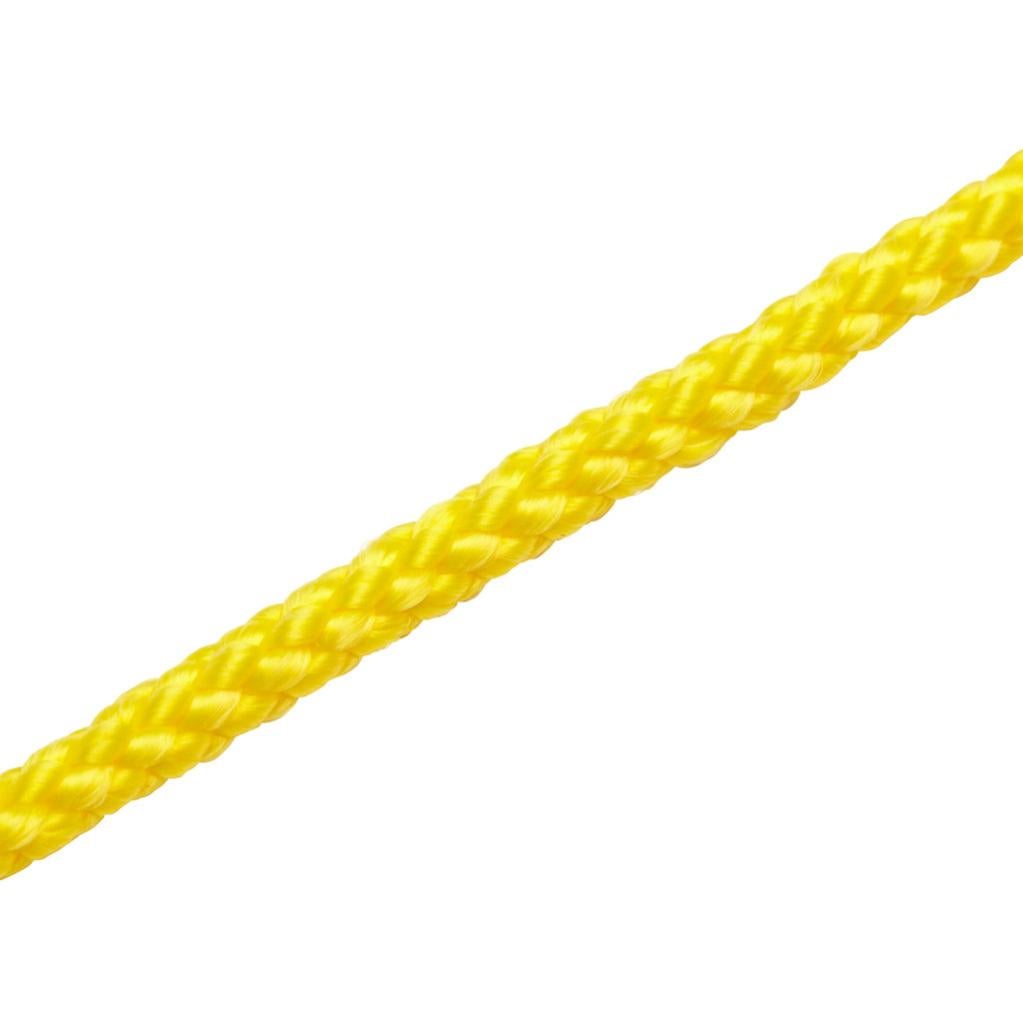 Corde D'ancrage Flottante Attwood – Tresse Creuse En Polypropylène, Avec Mousqueton, Bleu Ou Jaune