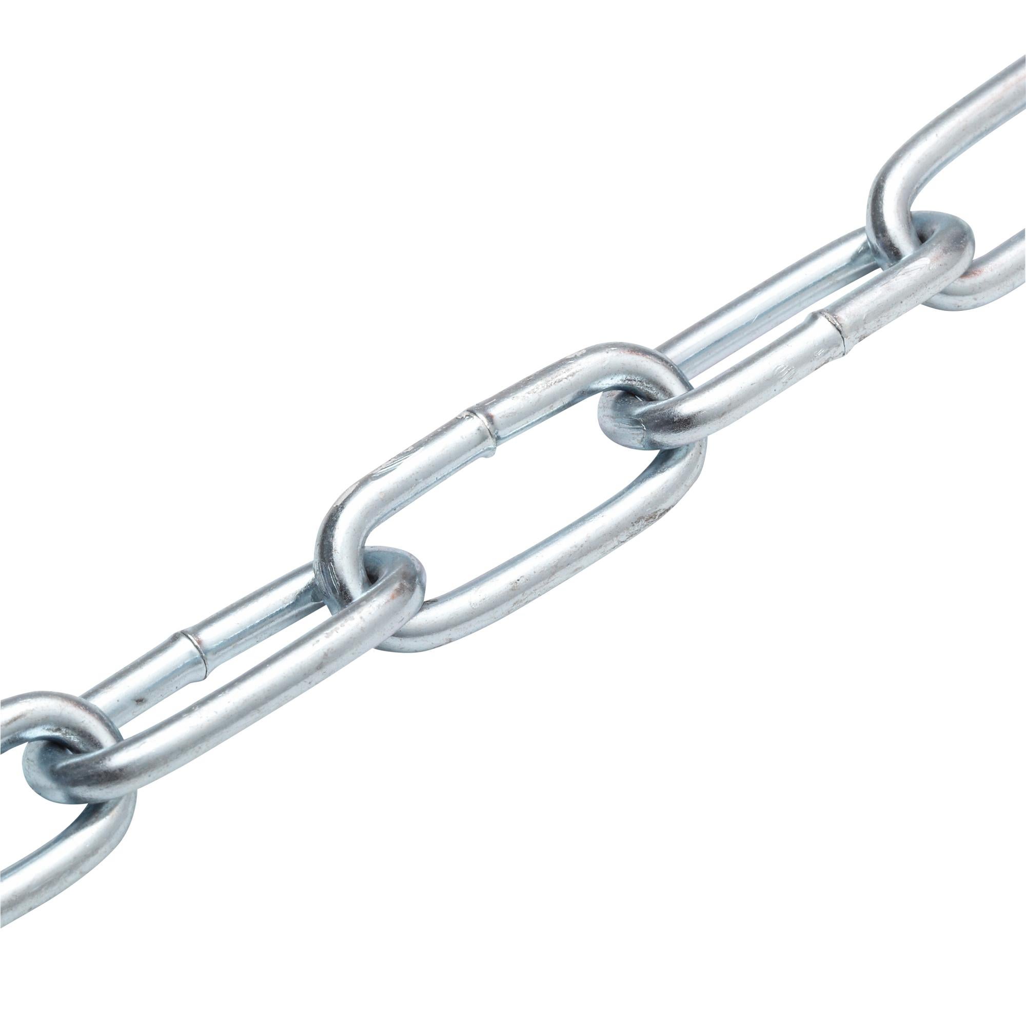 Chaîne Génoise Acier Galvanisé 3mm - 5m - Charge Max 100kg - Pour Portail, Antivol