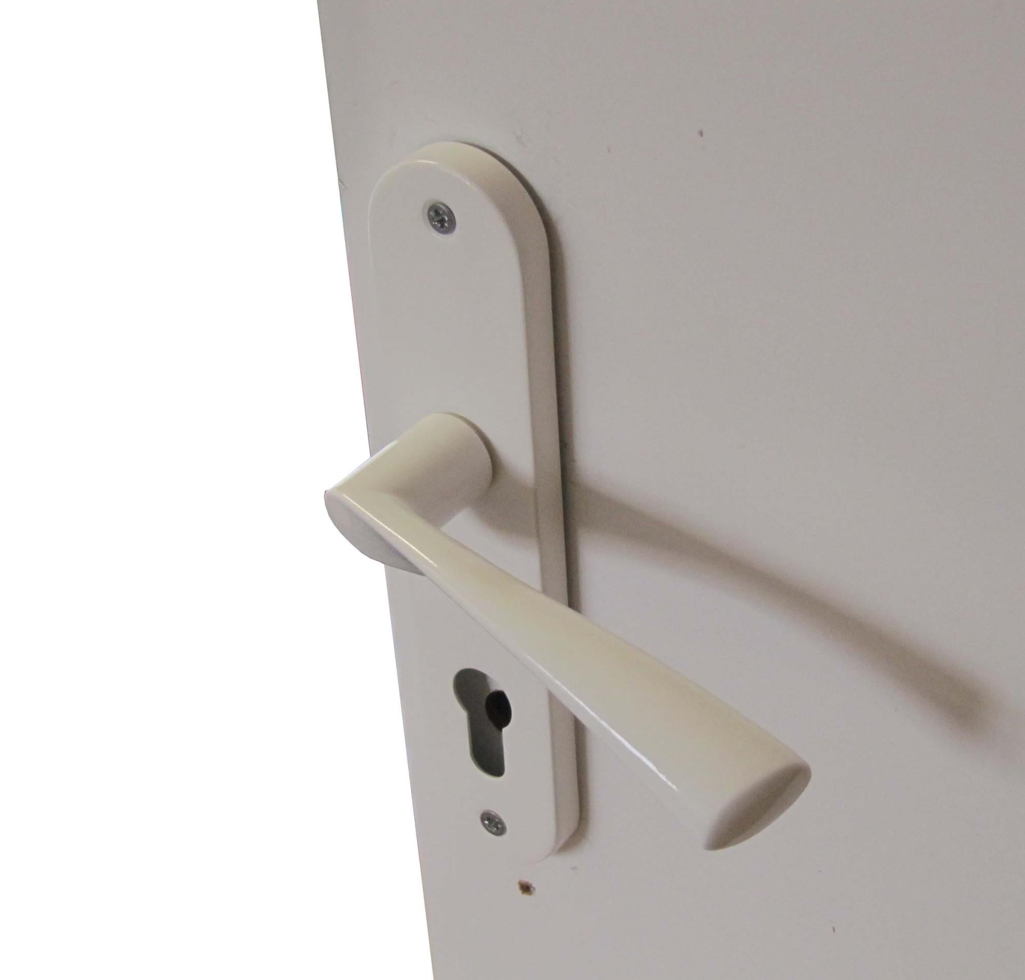 Poignée de porte Anais trou de cylindre INSPIRE, acier, 165 mm Leroy Merlin