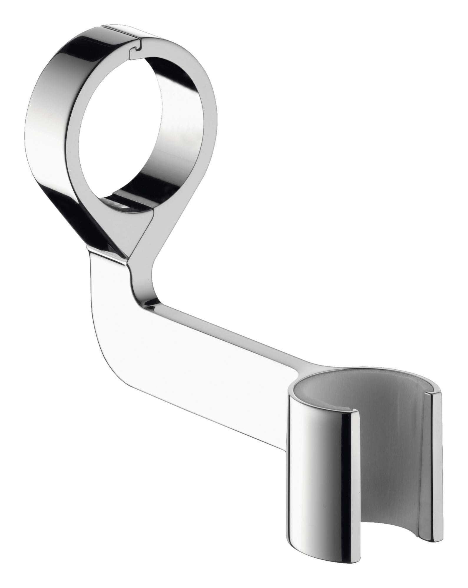 Support Mural Universel Hansgrohe Pour Douchette - Chromé, Installation Facile - Compatible Toutes Les Douchettes Hansgrohe