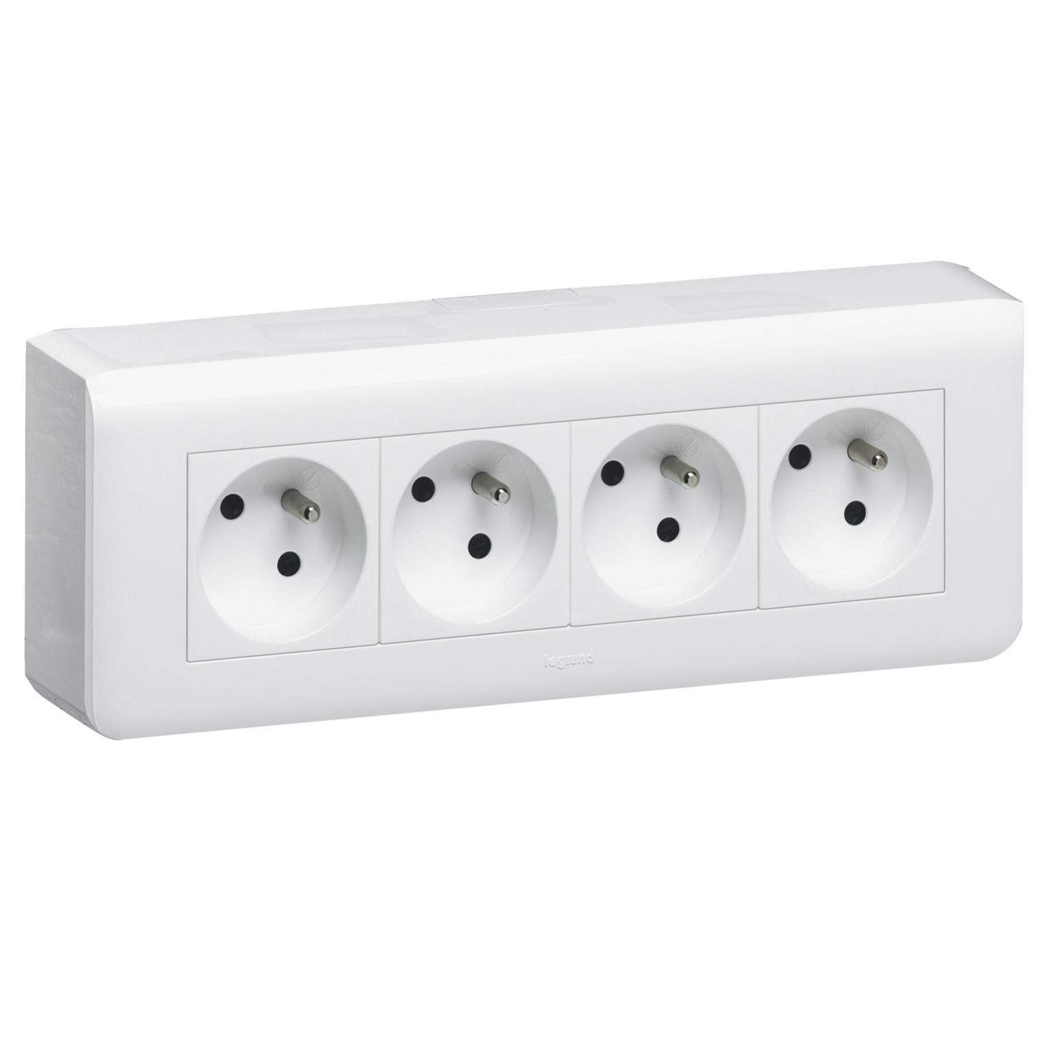 Goulotte Mosaic Legrand Prise Double Legrand Soluclip Blanc Pour goulotte-mosaic-legrand-prise-double-legrand-soluclip-blanc-pour