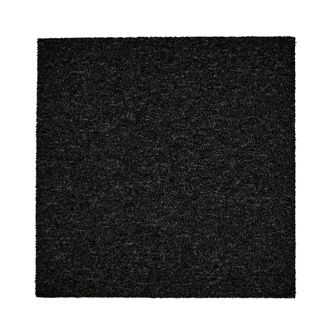 Dalle moquette,gris anthracite, 50 x 50 cm