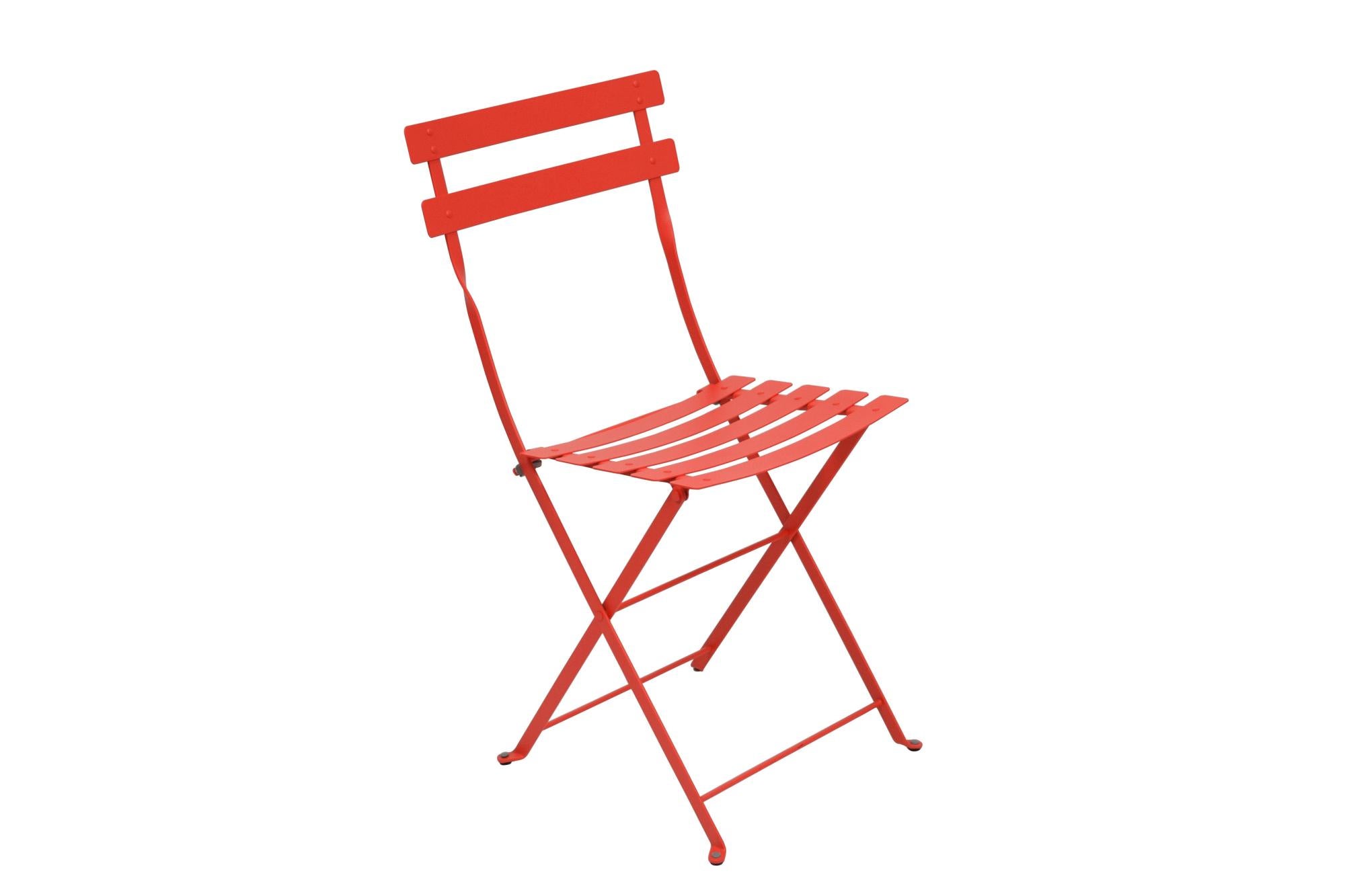 Chaise de jardin en acier Bistro capucine | Leroy Merlin