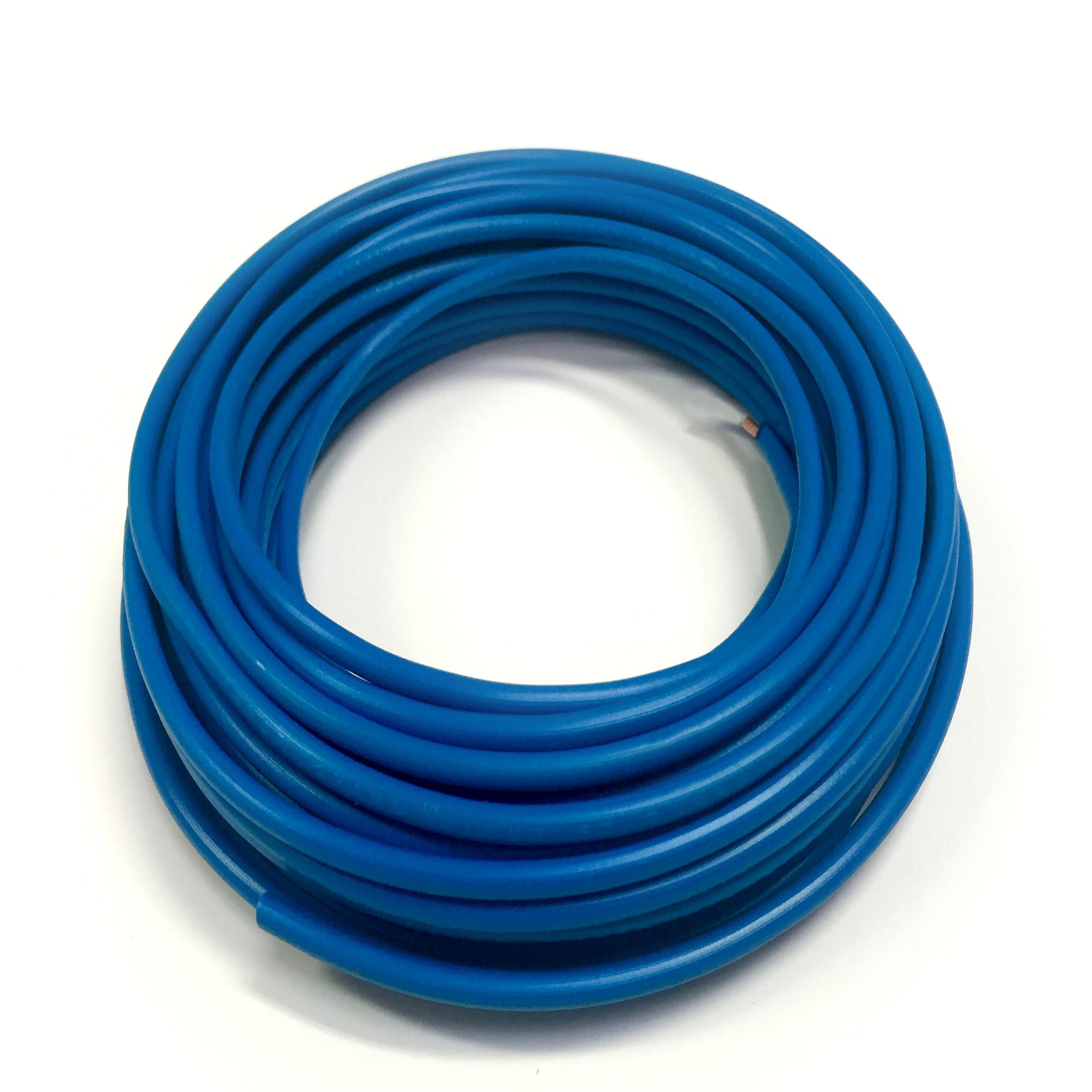 Fil électrique H07V-U rigide bleu 1.5mm² – Bobine de 100m
