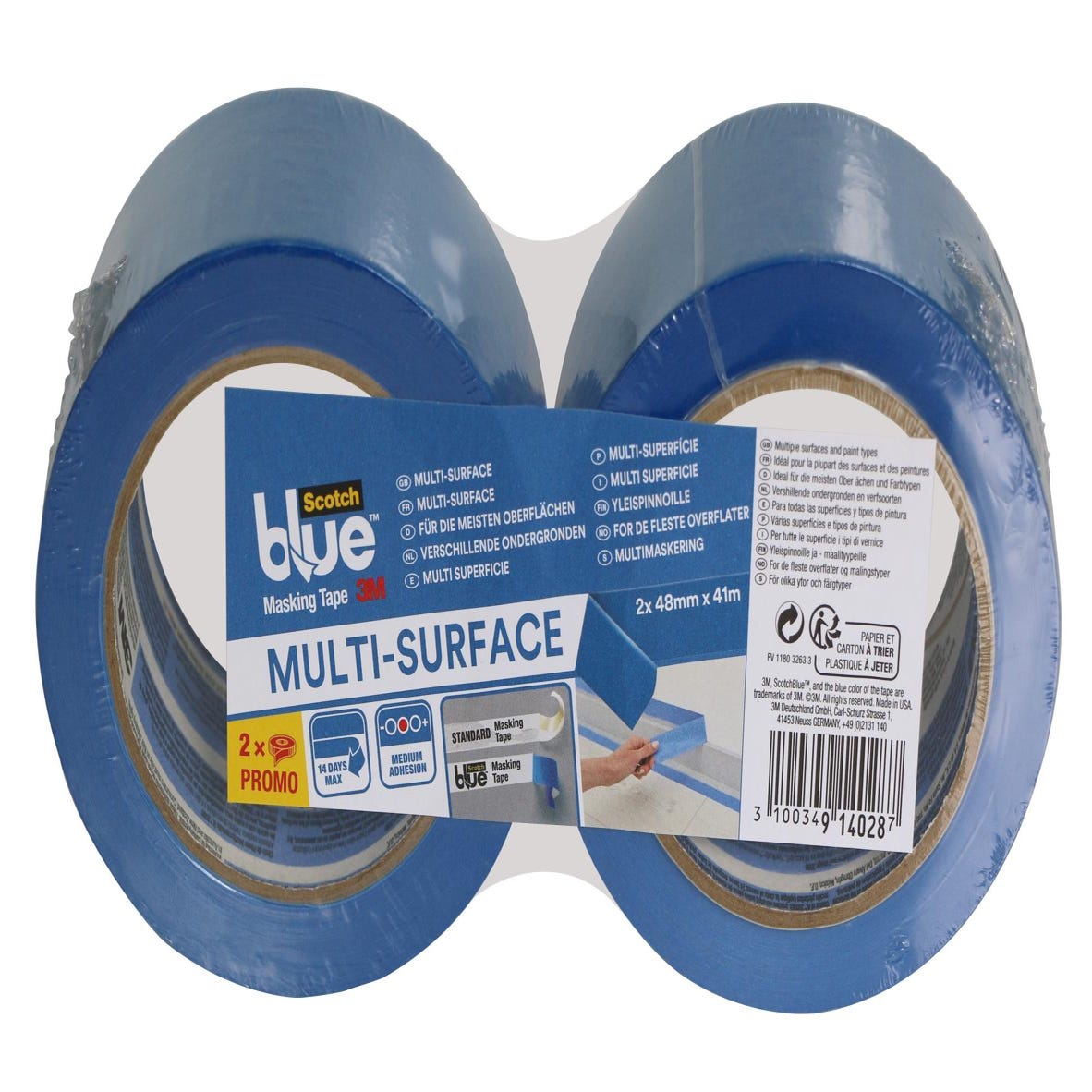 Ruban de masquage 41 m x 24 mm - SCOTCH BLUE - Mr Bricolage
