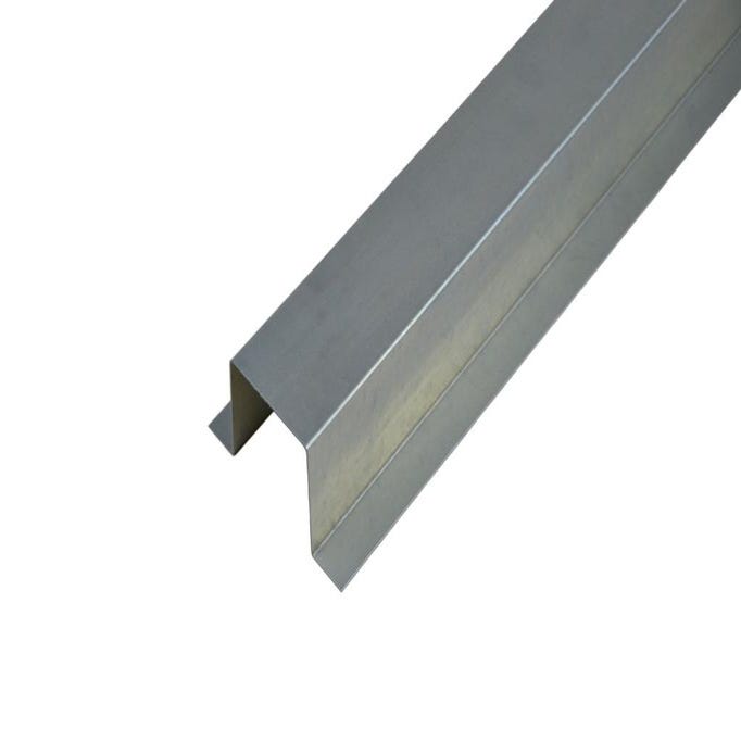 Goulotte produit de finition Cache cable ext 5 cm galva gris acier