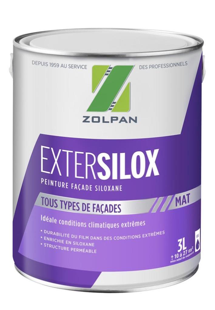 Peinture façade Siloxane ZOLPAN, blanc, 3 l Leroy Merlin