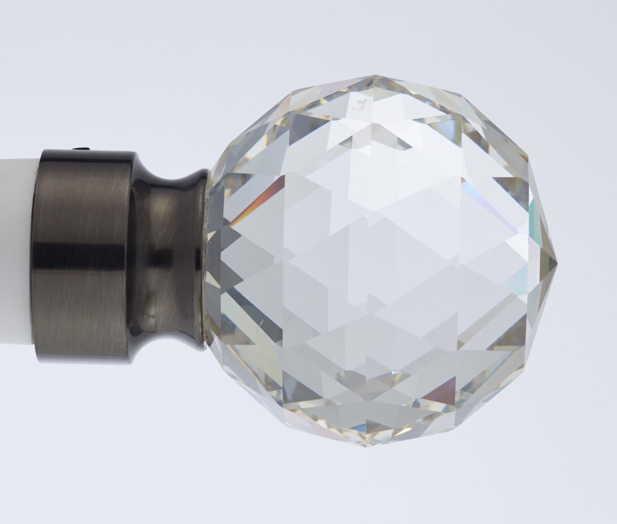 Embout pour tringle à rideau, Diam.28 mm, étain Chic, INSPIRE | Leroy ...