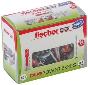 Cheville tous matériaux DuoPower 8x40 sans vis / Blister de 18 - Fischer