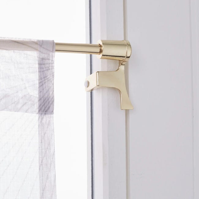 Tringle à rideaux pressfix - Blanc - Extensible de 80 à 11 cm - Sans perçage  - Cdiscount Maison