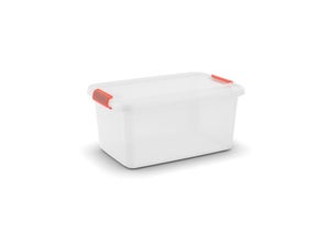 Petite Boîte de rangement pour Perles Trombones 0,3 litres - Clips Blancs