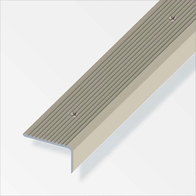 Profilé • Nez De Marche Alu Anodisé Pour Led 2.00m Eclairage Direct Et Ou Indirect Profilé • Nez De Marche Alu Anodisé Pour Led 2.00m Eclairage Direct Et Ou Indirect