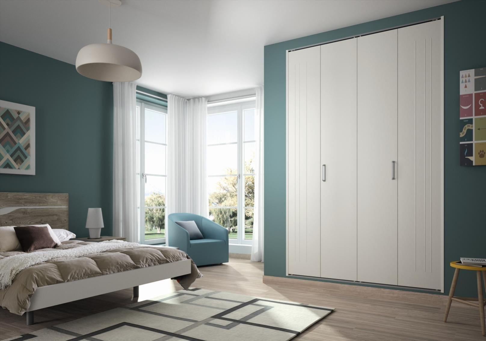 Porte de placard pliante blanc l.77.5xH.210cm | Leroy Merlin