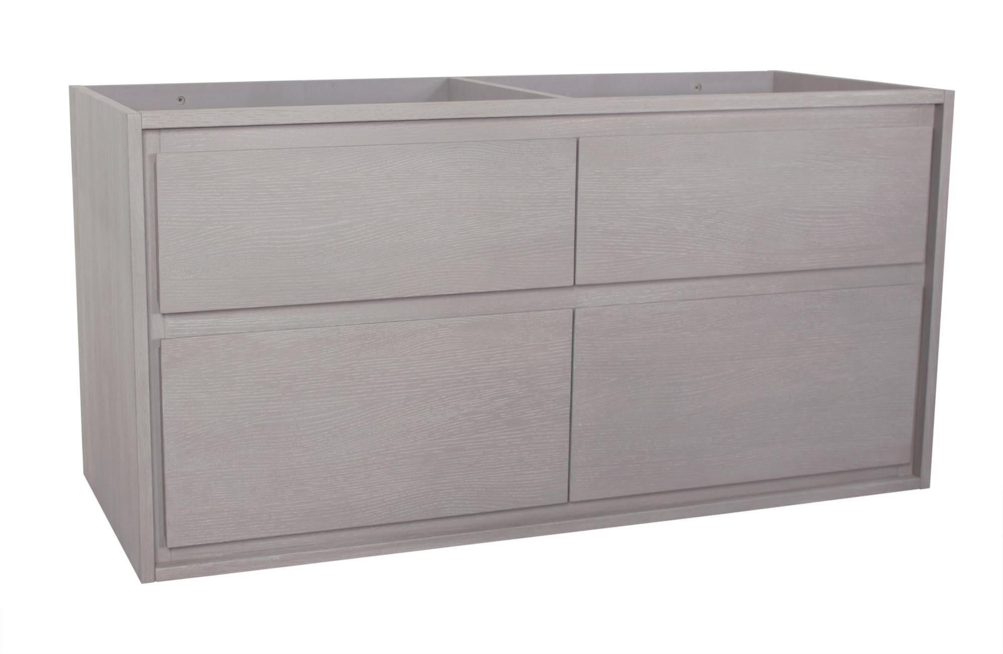 Meuble de salle de bains simple vasque l.120 x H.60 x P.48 cm, effet