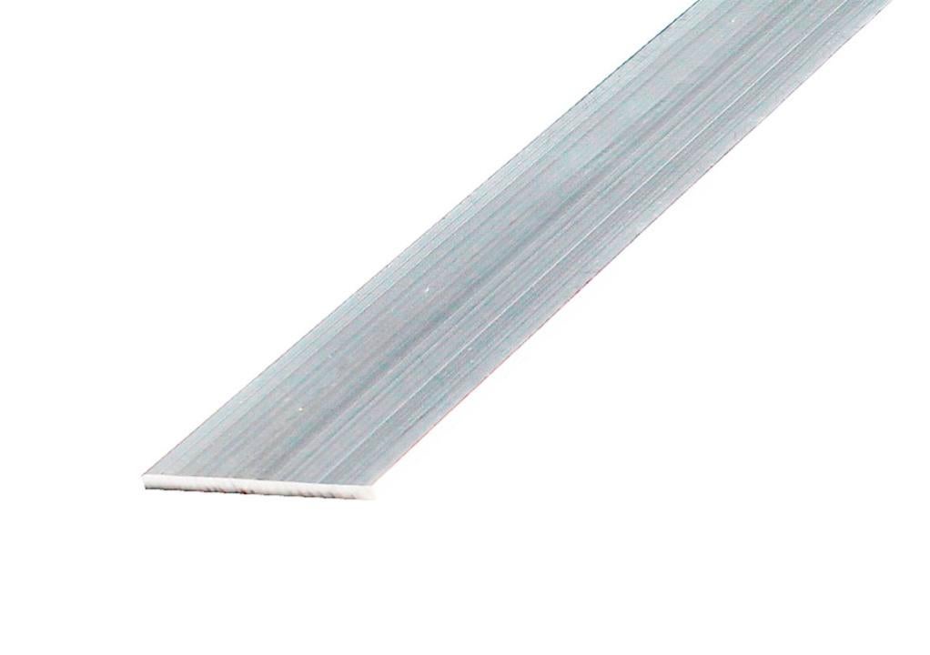 Plat en aluminium 25 x 05 l 6 m s'utilise comme baguette de finition.