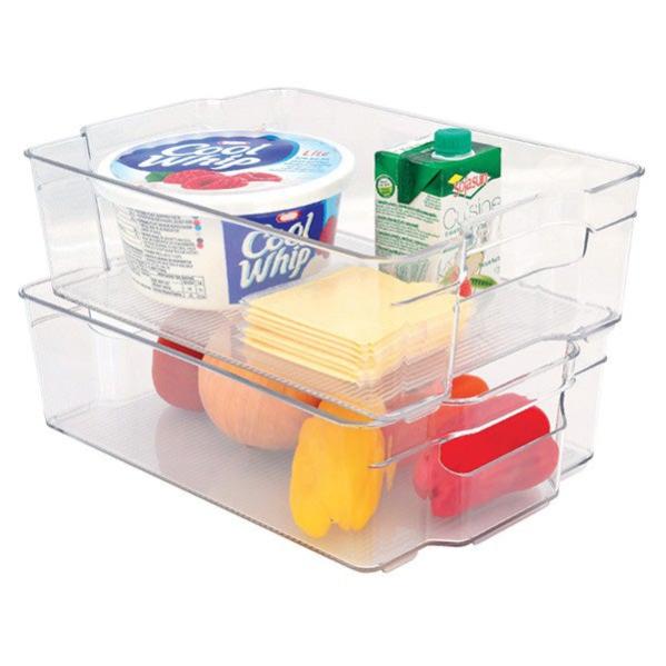 Boîte de rangement pour réfrigérateur Boîte de rangement de congélation en  plastique PET de qualité alimentaire transparente - Cdiscount Maison