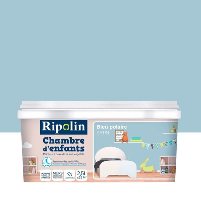 Peinture Mur Et Boiserie Chambre D Enfants Ripolin Bleu Polaire Satine 2 5 L Leroy Merlin Peinture Mur Et Boiserie Chambre D Enfants Ripolin Bleu Polaire Satine 2 5 L Leroy Merlin