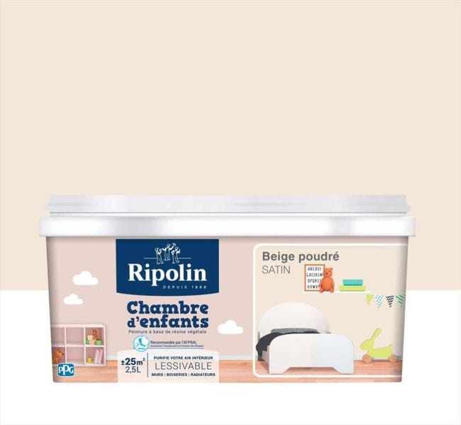 Peinture Mur Et Boiserie Chambre D Enfants Ripolin Beige Poudre Satine 2 5 L Leroy Merlin Peinture Mur Et Boiserie Chambre D Enfants Ripolin Beige Poudre Satine 2 5 L Leroy Merlin