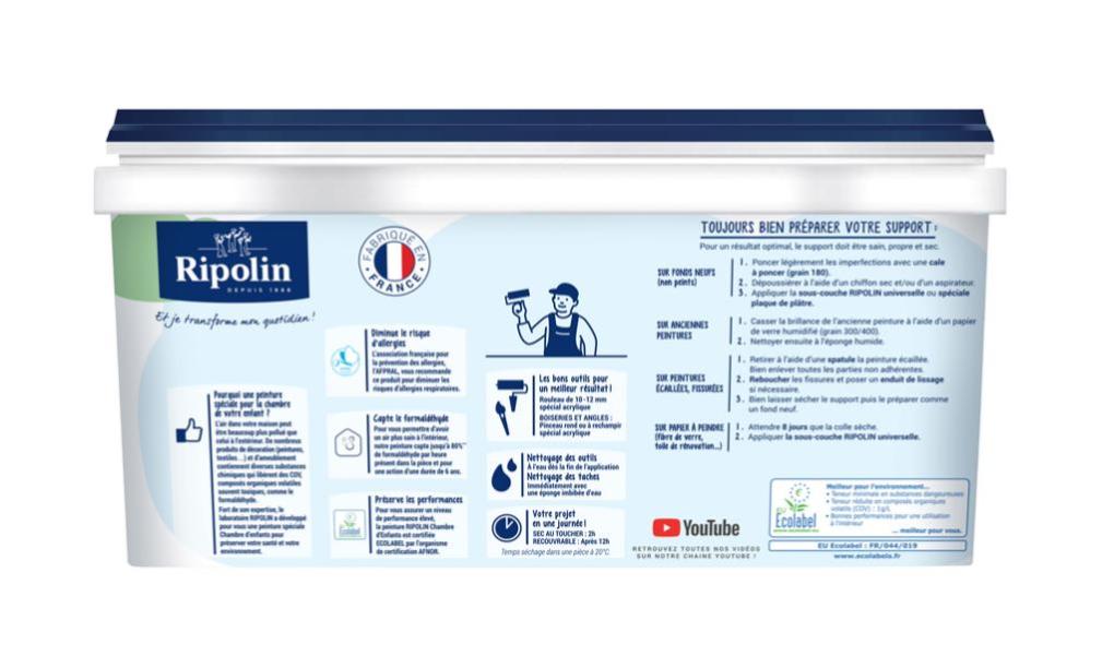 Peinture Mur Et Boiserie Chambre D Enfants Ripolin Blanc Satine 2 5 L Leroy Merlin