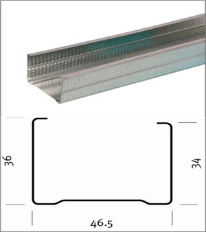 Rail pour ossature métallique - Label Energie Drive