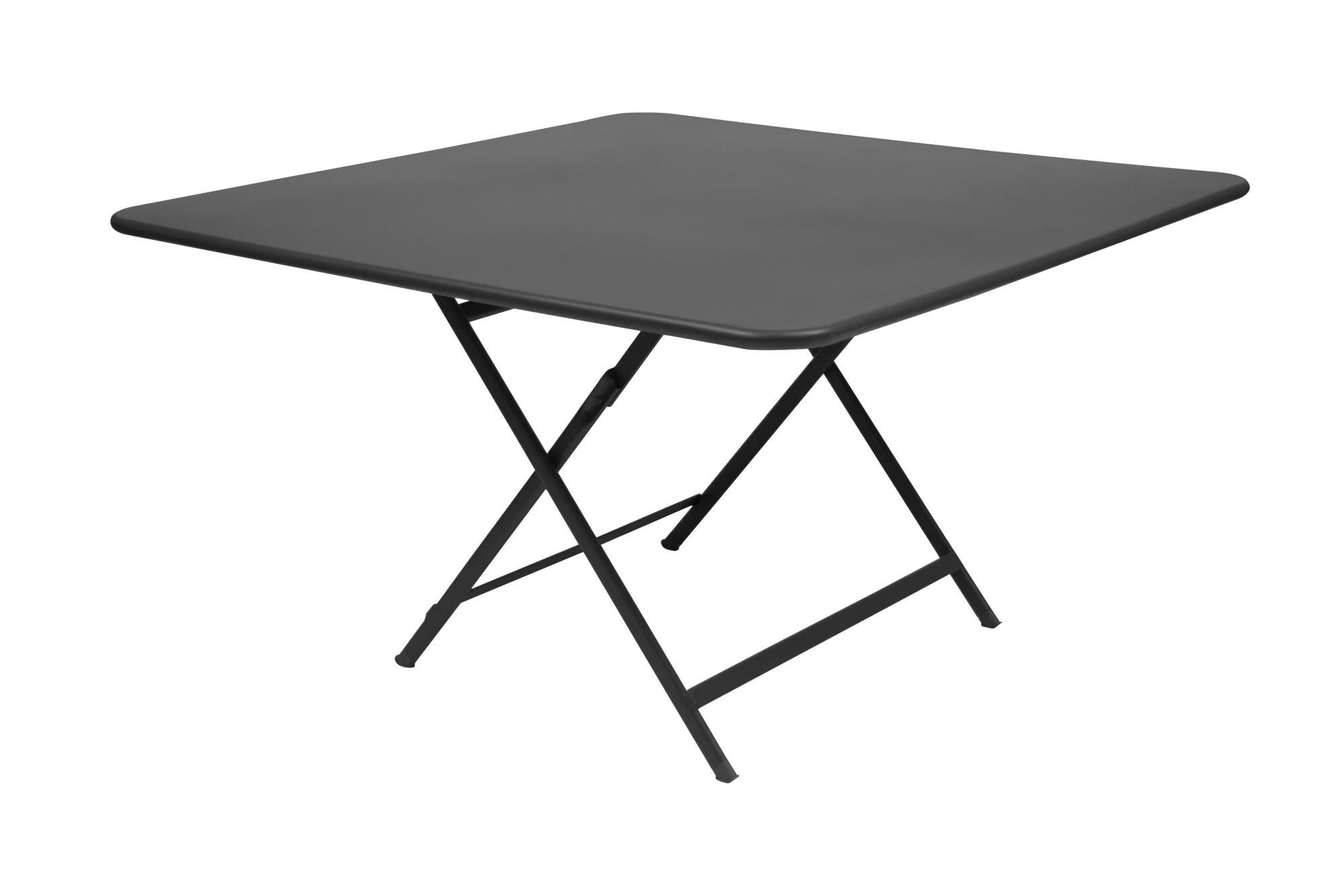 Table de jardin FERMOB Cargo carré noir personnes Leroy Merlin