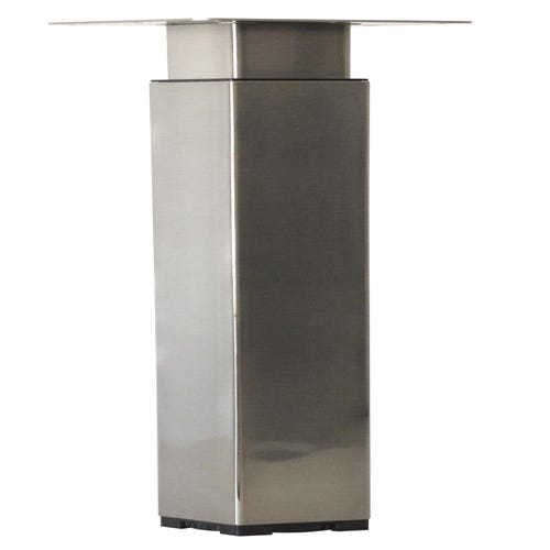 Pied de table, bar et plan de travail zoom rond aluminium gris réglable Ø  60 x 730 à 1100mm - CIME - Mr.Bricolage