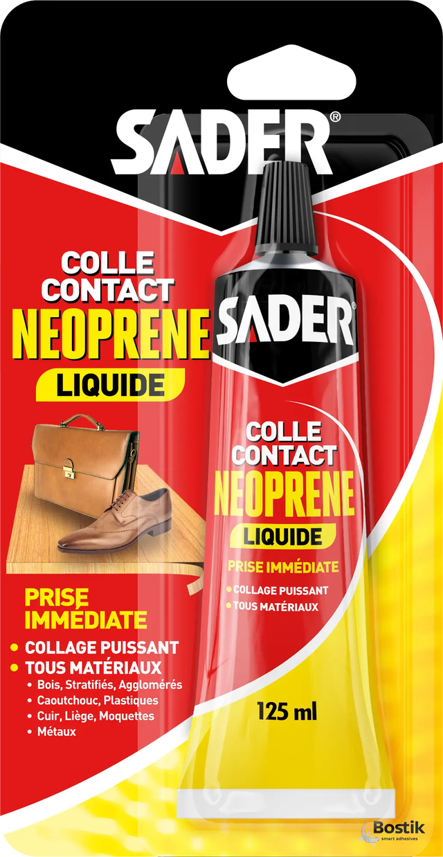 SADER - Colle cuir et caoutchouc 30ml - La colle Sader Spéciale