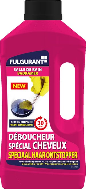 Déboucheur soude liquide FULGURANT SANITAIRE, 1 l