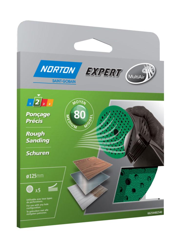 Lot de 5 feuilles Self-Grip Norton-Essential-70 x 125 Grano120 