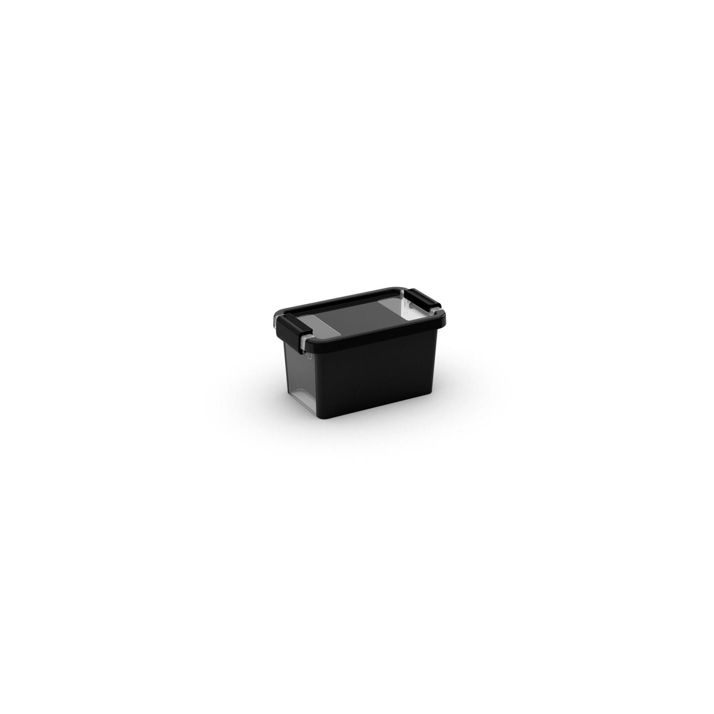 Boîte Bi Box noir, l.16 x P.26.5 x H.10 cm, 3 l