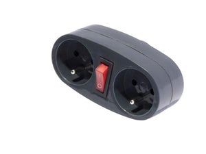 Multiprise 3 Prises avec Interrupteur Parasurtenseur Parafoudre câble 3 m  Noir 3680w - Cdiscount Bricolage