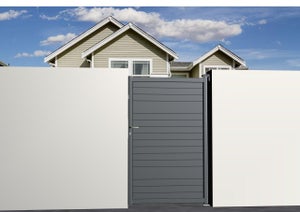 Portillon battant Nameco l.100 x H.160 cm, anthracite