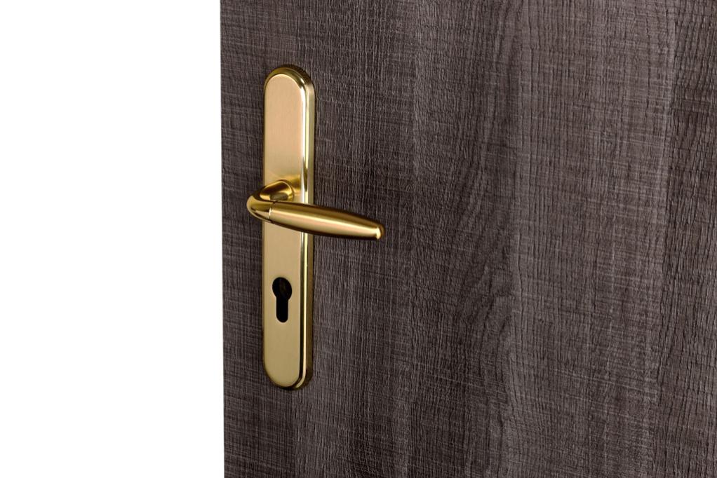 1 poignée de porte cylindre Robin/Elegance pilier ALPERTEC, laiton