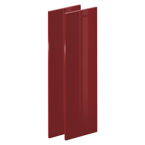 Lot de 2 portes de cuisine Sevilla rouge brillant H.102.1 x l.29.8 cm